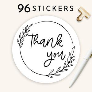 Thank You Stickers 96 Count